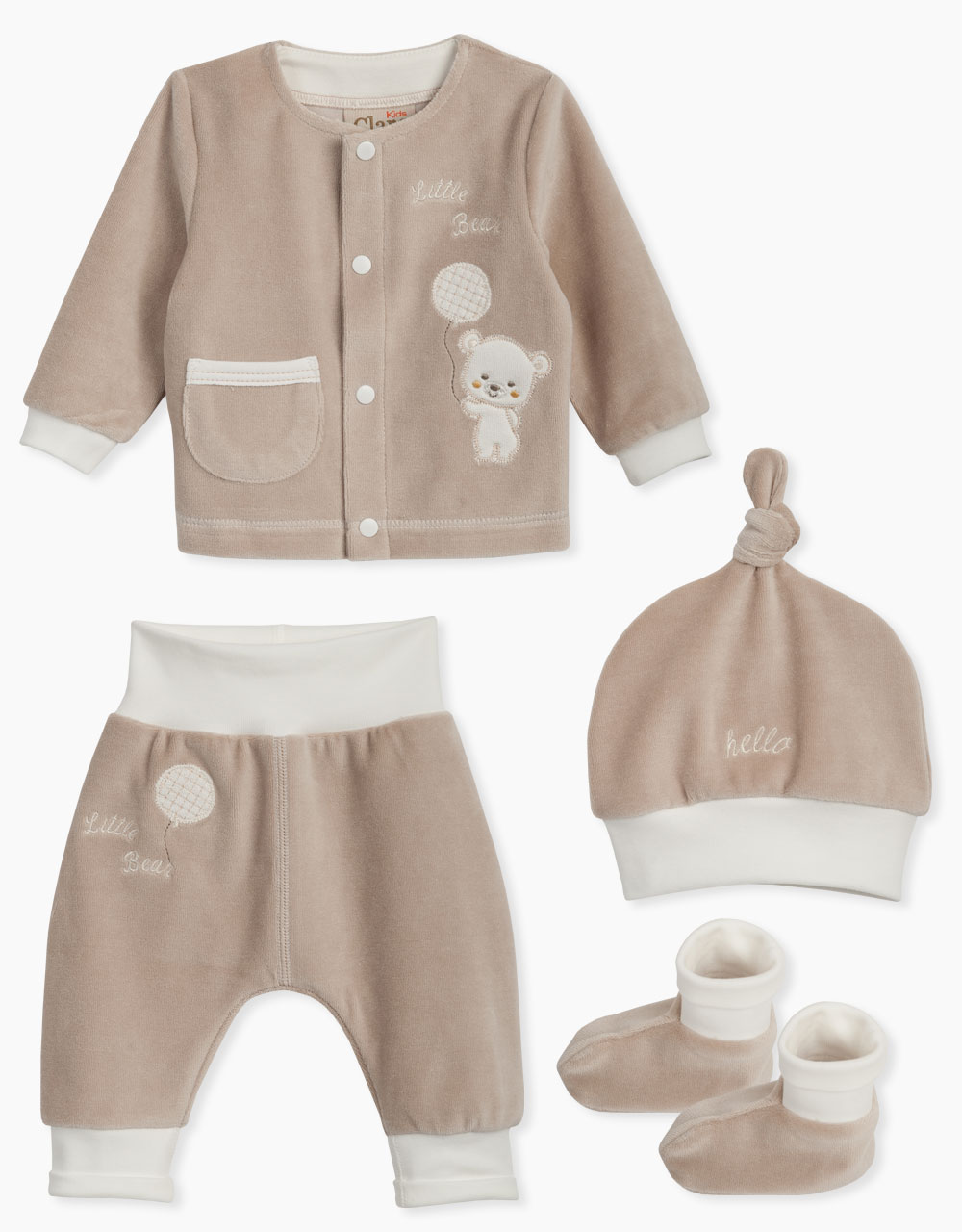 Plišast komplet za dojenčka medvedek Little Bear